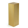 CPZ-163-12-0 3 x 9 in. Square Pillar Candle Metallic Bronze Gold - 12 Piece