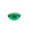 CFZ-108-12-0 3 in. Clear Gel Floating Candles Hunter Green - 72 Piece