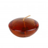 CFZ-112-12-0 3 in. Clear Gel Floating Candles Brown - 72 Piece