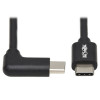 Eaton U040-01M-C-RA EATON TRIPP LITE SERIES USB-C CABLE (M/M) - USB 2.0, RIGHT-ANGLE PLUG, BLACK, 1