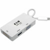 Eaton U444-06N-HDV4K6 EATON TRIPP LITE SERIES USB C MULTIPORT ADAPTER M/3XF 4K60HZ HDMI 1080P VGA + DV