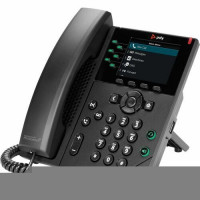 HP 89B68AA POLY VVX 350 6-LINE IP PHONE AND POE-ENABLED