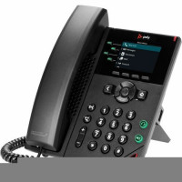 HP 89B66AA#ABA POLY VVX 250 4-LINE IP PHONE AND POE-ENABLED WITH POWER SUPPLY US
