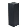 CPZ-161-12-0 3 x 9 in. Square Pillar Candle Black - 12 Piece