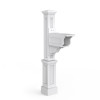 5810W 6-1/2 Width White Polyethylene Dover Mailbox Post