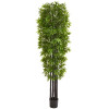 7 in. Bamboo Artificial Tree with Black Trunks