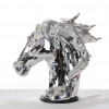 Modern Head Sculpture - Silver Horse