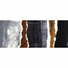 2 x 6 ft. Gray & Brown Abstract Southwest Washable Runner Rug, Pack of 2