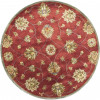 5 ft. 6 in. Round Wool Red Area Rug