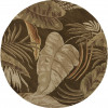 7 ft. 6 in. Round Wool Mocha Area Rug