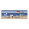 60 x 20 in. Dogs Perfect Beach Day Blue Canvas Wall Art