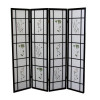 4 Panel Shoji Screen - Black