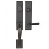 San Jose Handle Set with Radius Corner Genevive Lever Oil Rubbed Bronze