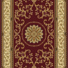 1419-1331-BURGUNDY Noble Rectangular Burgundy Traditional Italy Area Rug 5 ft. 5 in. W x 8 ft. 3 in. H