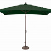 6 x 10 ft. Rectangle Push Button Tilt Market Umbrella Forest Green