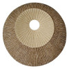 19 in. X 2.5 in. Round Double Layer Ribbed Wall Plaque -Pack of 2