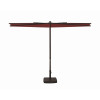 9 ft. Amelia Half Polyester Umbrella P083 Deep Red