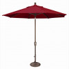 9 ft. Octagon Push Button Tilt Market Umbrella Really Red