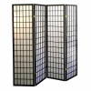 4-Panel Room Divider - Black
