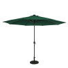 11 ft. Calypso II Fiesta Octagonal Market Umbrella with Solar LED Strip Lights Hunter Green - Breez-Tex