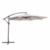 10 ft. Breez-Tex Captiva Cantilever Spa Side Umbrella with Cover Champagne
