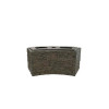 Small Curved Stacked Slate Wall Base
