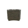 Large Curved Stacked Slate Wall Base