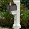 MAYNE 5805W Liberty Mailbox Post- Whiteite