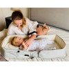 Bambini Diaper Bag & Portable Foldable Changing Table, Blue - Up to 1 Year