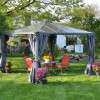 Palram - Canopia Gazebo Curtain Gray - 4 Piece