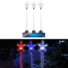 34 in. Solalris Acrylic Starlight Solar Garden Stake - Assorted Color - Pack of 16