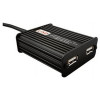 Lind Electronics USBML2-4801 DUAL USB POWER ADAPTER WITH 72INCH MS27467T9B98P 3-PIN MILITARY INPUT CONNECTOR