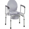 19 to 23 in. Drop-Arm Commode Deluxe Steel