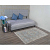 5 ft. x 7 ft. 10 in. Machine Woven Crossweave Polyester Oriental Rectangle Area Rug, Beige & Black