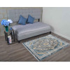 5 ft. x 7 ft. 10 in. Machine Woven Crossweave Polyester Oriental Rectangle Area Rug, Black & Yellow