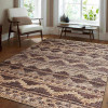 5 x 8 ft. Hand Knotted Sumak Jute Eco-Friendly Oriental Rectangle Area Rug, Chocolate & Natural