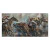 Primo Mixed Media Hand Painted Iron Wall Sculpture - Race Day
