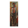 Primo Mixed Media Hand Painted Iron Wall Sculpture - Elegance
