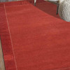 6 ft. 7 in. x 9 ft. 10 in. Hand Knotted Tibbati Wool Contemporary Rectangle Area Rug Light Red