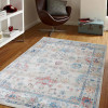 5 ft. x 7 ft. 10 in. Machine Woven Crossweave Polyester Oriental Rectangle Area Rug Multi Color