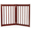 Large Two Panel Ez Pet Gate - Mahogany