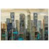 48 x 32 in. City View Urban Lights I Urban Frameless Tempered Glass Panel Contemporary Wall Art