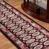 2 ft. 6 in. x 10 ft. Hand Knotted Afghan Wool & Silk Kazak Runner Rug, Multi Color