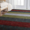 6 ft. 7 in. x 9 ft. 10 in. Hand Knotted Gabbeh Wool Contemporary Rectangle Area Rug Multi Color