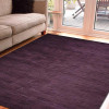 8 x 10 ft. Hand Knotted Gabbeh Wool Solid Rectangle Area Rug Purple