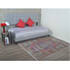 5 ft. x 7 ft. 10 in. Machine Woven Crossweave Polyester Oriental Rectangle Area Rug Multi Color
