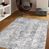 5 ft. x 7 ft. 10 in. Machine Woven Crossweave Polyester Oriental Rectangle Area Rug Brown