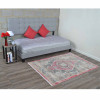 5 ft. x 7 ft. 10 in. Machine Woven Crossweave Polyester Oriental Rectangle Area Rug, Black & Red