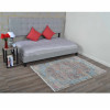 5 ft. x 7 ft. 10 in. Machine Woven Crossweave Polyester Oriental Rectangle Area Rug, Beige & Blue