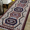 2 ft. 6 in. x 10 ft. Hand Knotted Afghan Wool & Silk Kazak Runner Rug, Multi Color